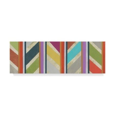 Jodi Fuchs 'Old Chevron I' Canvas Art,6x19